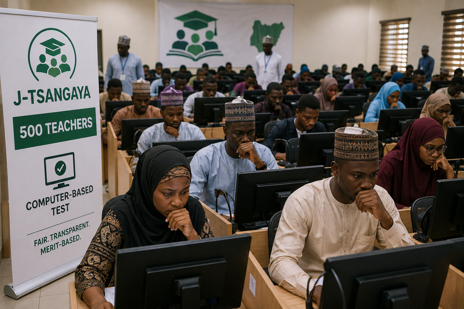 Jigawa Begins CBT to Recruit 500 Teachers as 9,000 Applicants Compete for Slots